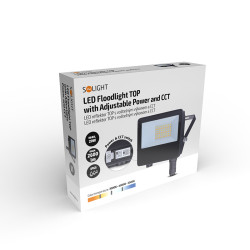 Solight LED reflektor TOP, 20W, max. 2600lm, 3CCT, volitený výkon 100/50%, IP65, rychlokonektor