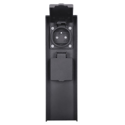 Solight zahradní sloupek IP44, hliník, 2 zásuvky, černý