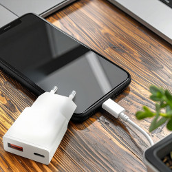 Solight USB A+C 20W fast charger