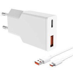 Solight USB A+C 20W fast charger