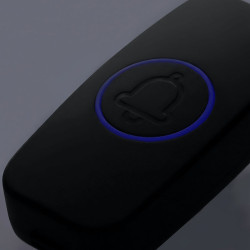 Solight bezdrátový zvonek, do zásuvky, 180m, černý, learning code