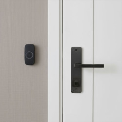 Solight bezdrátový zvonek, do zásuvky, 180m, černý, learning code