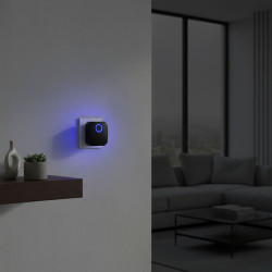 Solight bezdrátový zvonek, do zásuvky, 180m, černý, learning code