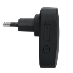 Solight bezdrátový zvonek, do zásuvky, 180m, černý, learning code