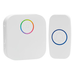 Solight bezdrátový zvonek, do zásuvky, 180m, bílý, learning code