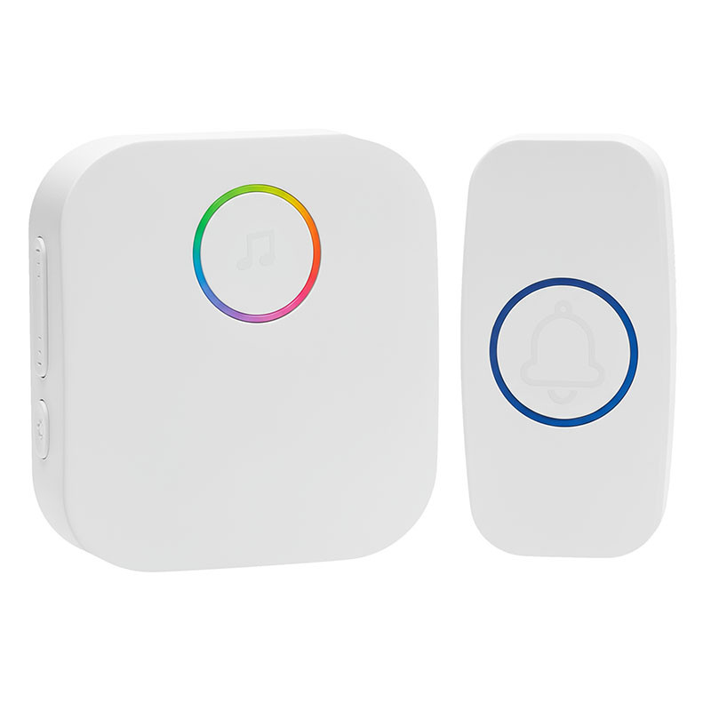 Solight bezdrátový zvonek, do zásuvky, 180m, bílý, learning code