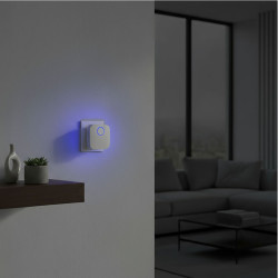 Solight bezdrátový zvonek, do zásuvky, 180m, bílý, learning code