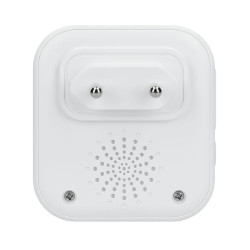 Solight bezdrátový zvonek, do zásuvky, 180m, bílý, learning code