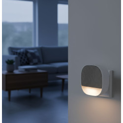 Solight bezdrátový zvonek s nočním světélkem, do zásuvky, 180m, bílý, learning code