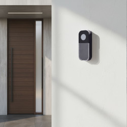 Solight bezdrátový zvonek, do zásuvky, 180m, černý, learning code