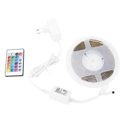 Solight LED SMD RGB pásek, sada s adpatérem, 3m, dálkové ovládání, 10W/m, multicolor