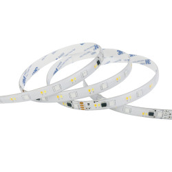 Solight LED světelný pás, RGB + 3CCT, 5m, sada s 24V adaptérem a dálk. ovladačem, 5W/m, IP65